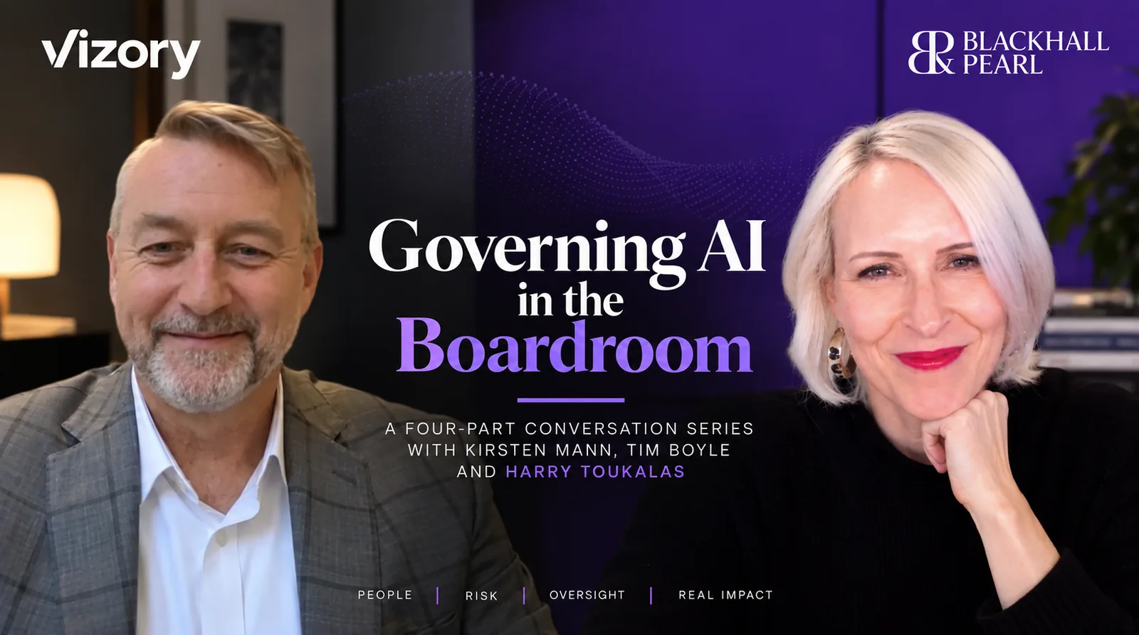 Governing AI in the Boardroom — a series with Kirsten Mann and Tim Boyle