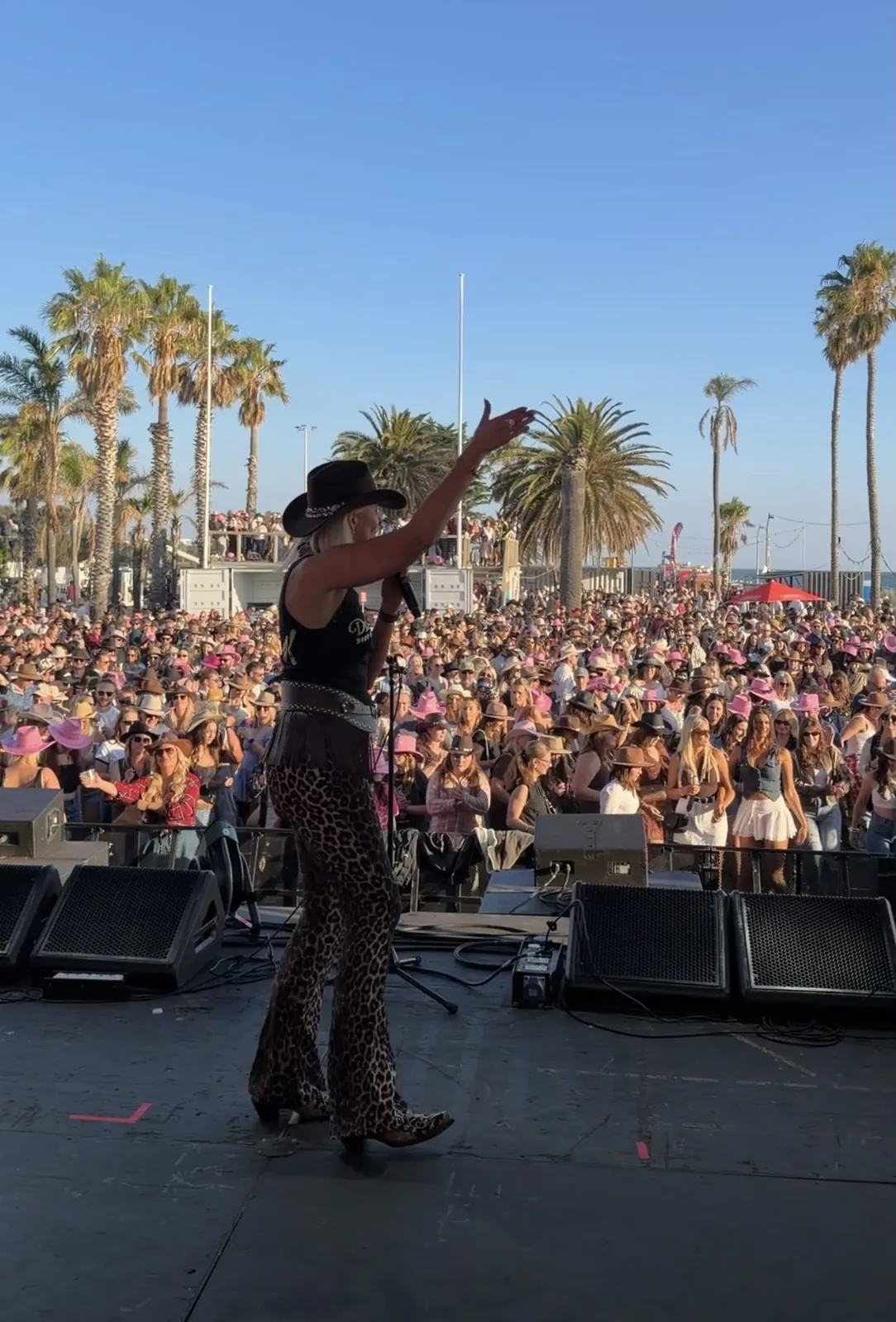 Kirsten instructing 10,000 dancers at Summer In Nashville